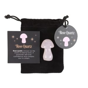 Magical Rose Quartz Crystal Mushroom: 2 - By Gift Moments